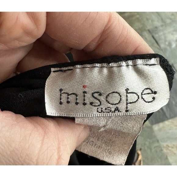 Vtg Halter Dress Y2K Wrap V Neck Grunge Goth Whimsy Witchy Sz Large Stretch Pink - Picture 7 of 8